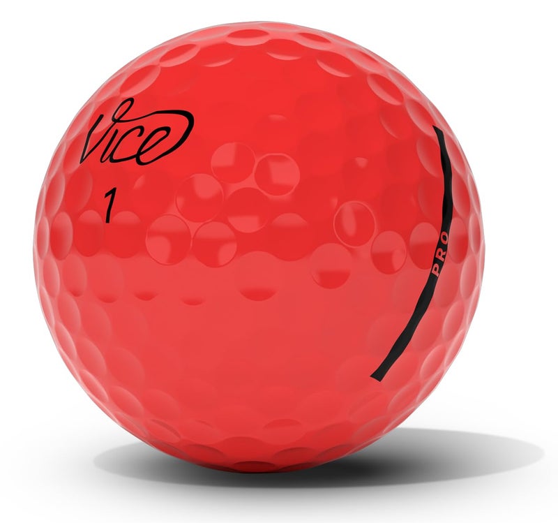 Vice Golf Pro Golf Balls, Red (One Dozen) - Image 3